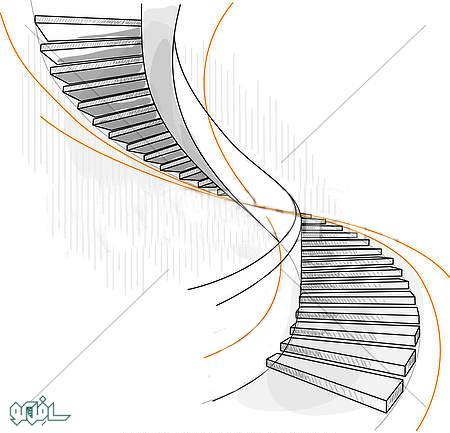 sketch-of-a-spiral-staircase_gg60076753