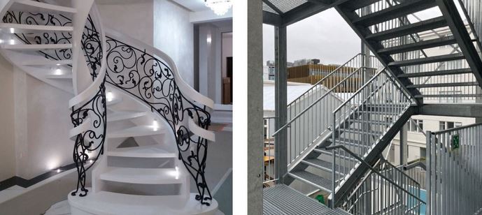 پله گرد صنعتی و پله گرد دکوراتیو ،کدام گزینه برای پروژه شما مناسب‌تر است؟